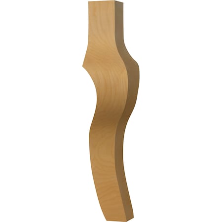 Osborne Wood Products 18 x 3 1/2 Cabriole Coffee Table Leg in Knotty Pine 1390P